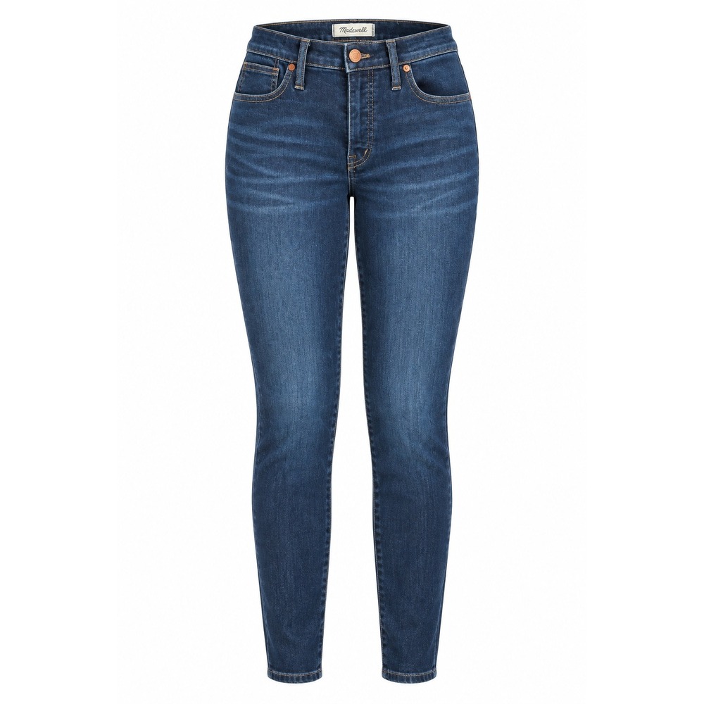 Madwell Womens 9 Mid-Rise Skinny 30P Cotton Lyocell Indigo Blue Jeans Casual